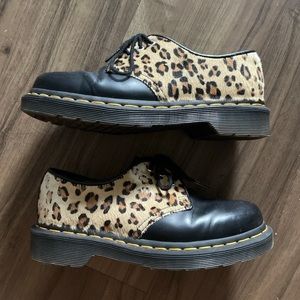 Cheetah Print Dr Marten Loafer Oxfords